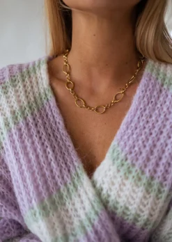 Colliers-EASY-CLOTHES Collier Doré | À Mailles | Julou | Bijoux Easy Clothes Doré       