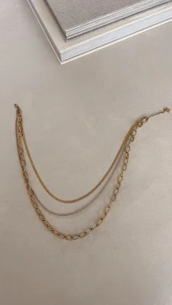 Colliers-EASY-CLOTHES Collier Eryn - doréEasy Clothes Doré       