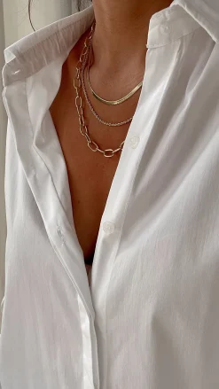 Colliers-EASY-CLOTHES Collier Eryn - doréEasy Clothes Doré       
