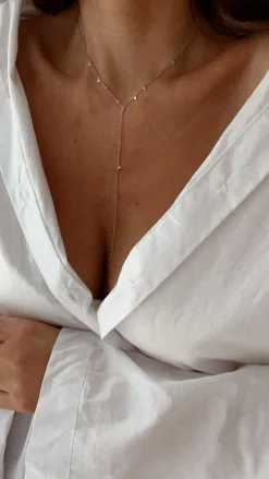Colliers-EASY-CLOTHES Collier Eryn argenté | Collier argenté multi-rangs | prêt-à-porter en ligne | Easy Clothes Argenté