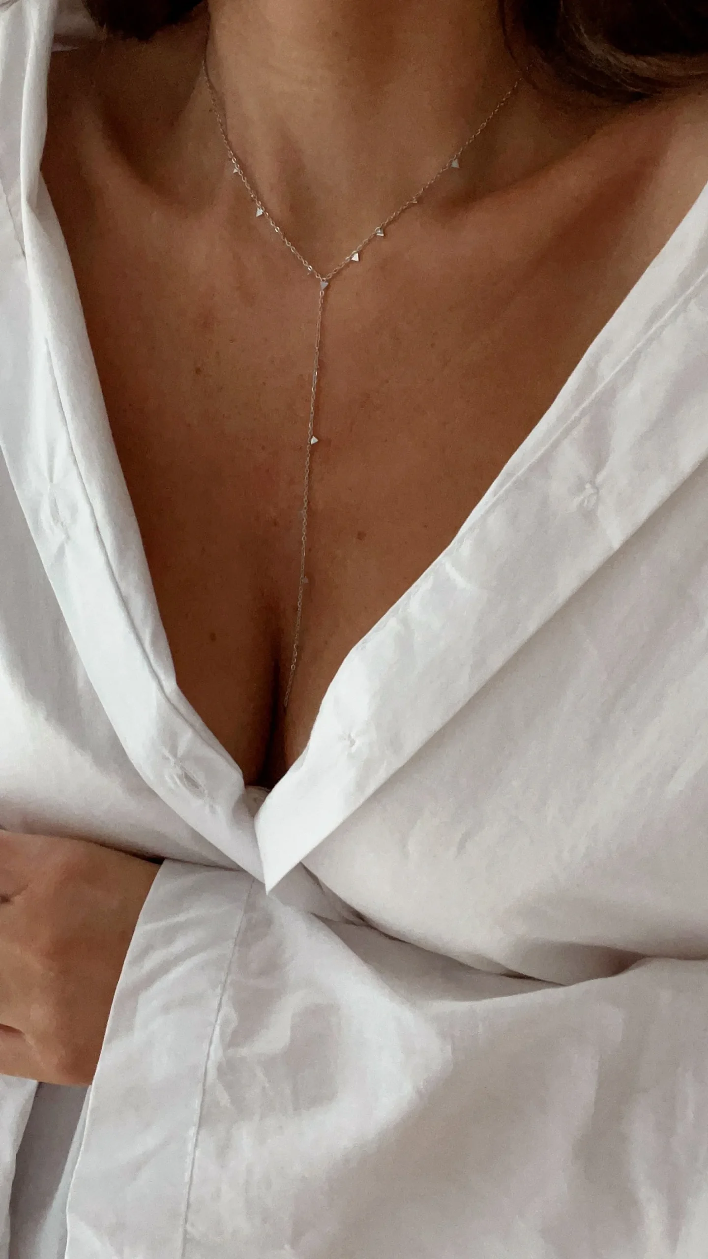 Colliers-EASY-CLOTHES Collier Eryn argenté | Collier argenté multi-rangs | prêt-à-porter en ligne | Easy Clothes Argenté