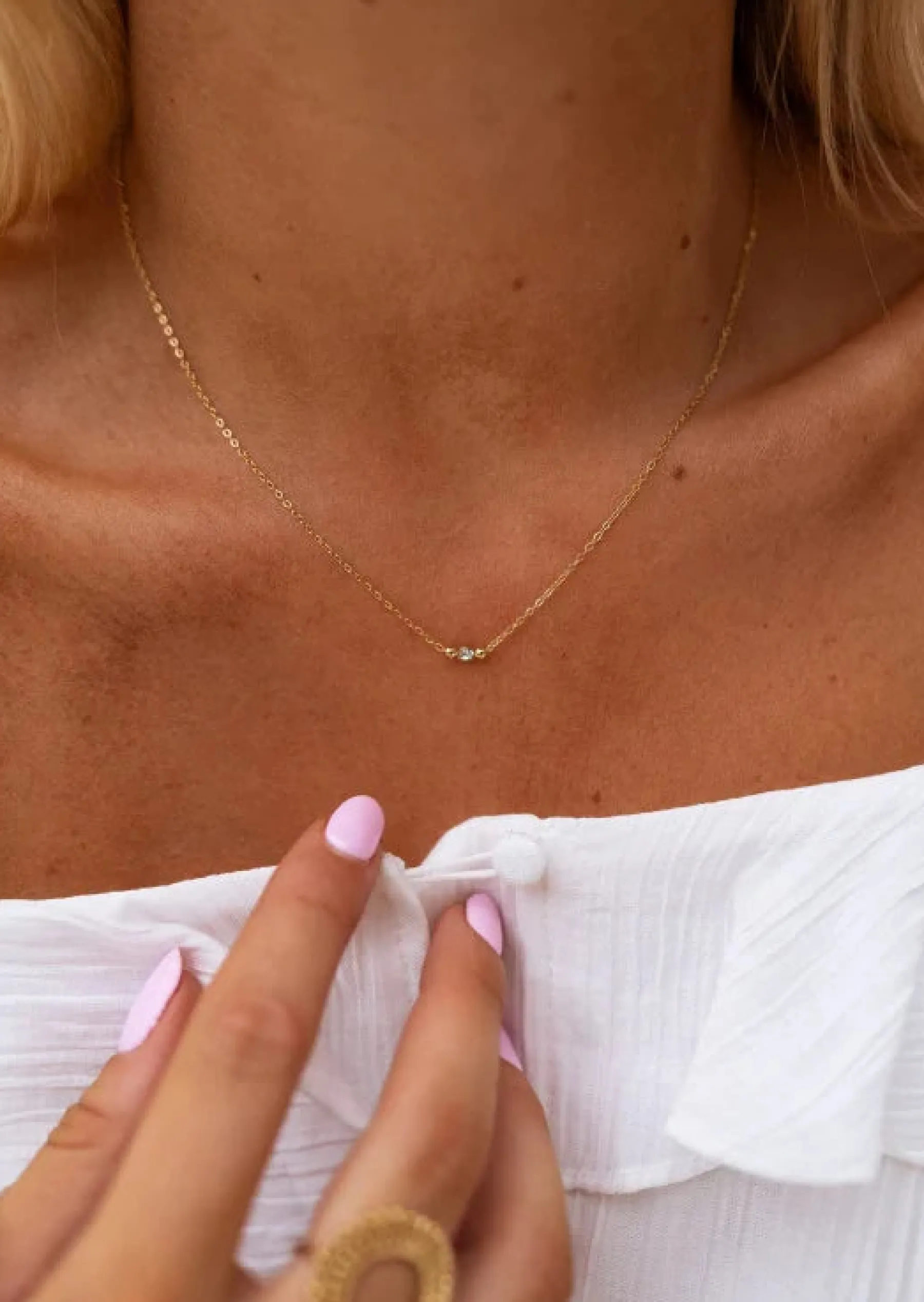 Colliers-EASY-CLOTHES Collier Ewan Doré - Ajustable - Acier InoxydableEasy Clothes Doré