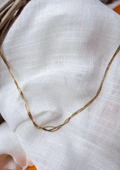 Colliers-EASY-CLOTHES Collier Jesta doré | Collier en mailles fines | Prêt-à-porter en ligne | Easy Clothes Doré       