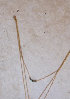 Colliers-EASY-CLOTHES Collier Leora doré | Collier triple rangs | Prêt-à-porter en ligne | Easy Clothes Doré