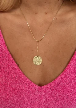 Colliers-EASY-CLOTHES Collier Malla doré | Collier médaillon | Prêt-à-porter en ligne | Easy Clothes Doré       