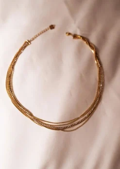 Colliers-EASY-CLOTHES Collier Mellora - Doré & Brillant - BijouxEasy Clothes Doré et brillant