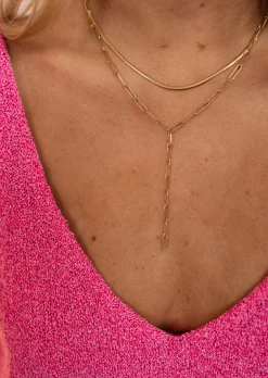 Colliers-EASY-CLOTHES Collier Orso doré | Collier fin en mailles | Prêt-à-porter en ligne | Easy Clothes Doré       