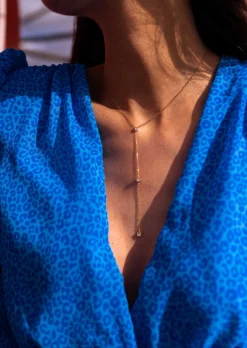 Colliers-EASY-CLOTHES Collier Rejou doré | Collier long | Prêt-à-porter en ligne | Easy Clothes Doré