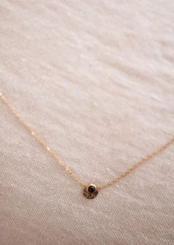 Colliers-EASY-CLOTHES Collier Reno Doré - Perle Noire - Bijoux Easy Clothes Doré       