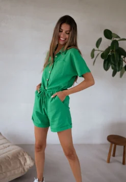 Combinaisons-EASY-CLOTHES Combinaison Madeline - verteEasy Clothes Verte       