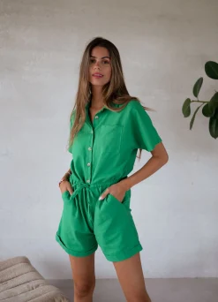 Combinaisons-EASY-CLOTHES Combinaison Madeline - verteEasy Clothes Verte       