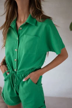 Combinaisons-EASY-CLOTHES Combinaison Madeline - verteEasy Clothes Verte       
