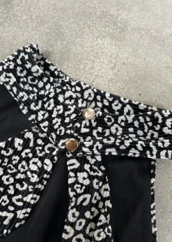 Combinaisons-EASY-CLOTHES Combinaison Marlone Noire - Col Montant - Made In ItalyEasy Clothes Noire
