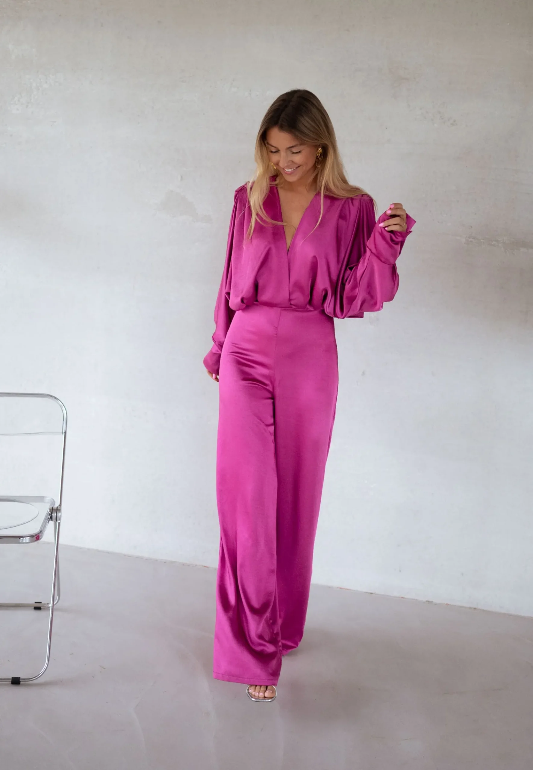 Combinaisons-EASY-CLOTHES Combinaison Marylou - framboiseEasy Clothes Framboise