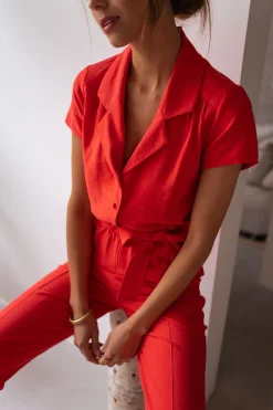 Combinaisons-EASY-CLOTHES Combinaison Rico - corailEasy Clothes Corail       