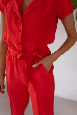 Combinaisons-EASY-CLOTHES Combinaison Rico - corailEasy Clothes Corail       