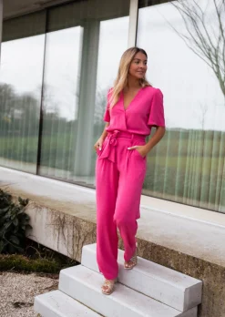 Combinaisons-EASY-CLOTHES Combinaison Stan rose | Combinaison rose flash | Prêt-à-porter en ligne | Easy Clothes Rose