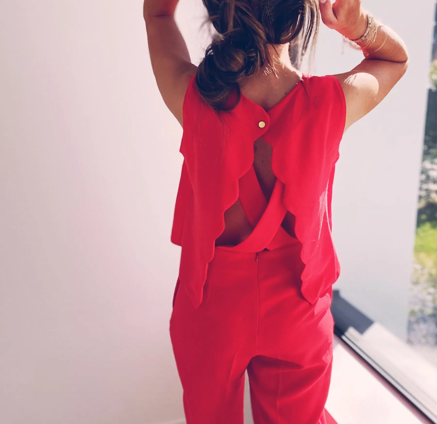 Combinaisons-EASY-CLOTHES Combinaison Tabata - rouge corailEasy Clothes Rouge corail