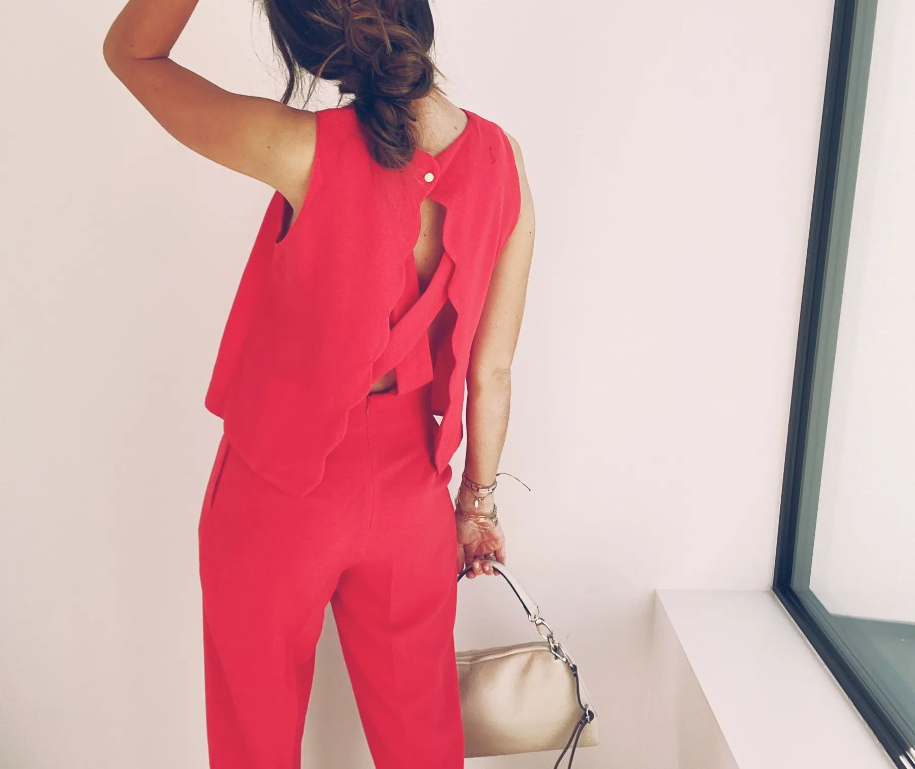 Combinaisons-EASY-CLOTHES Combinaison Tabata - rouge corailEasy Clothes Rouge corail