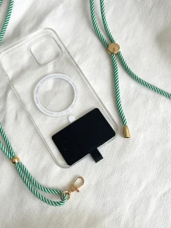 Accessoires Téléphone-EASY-CLOTHES Cordon de téléphone Haki - vertEasy Clothes Vert       