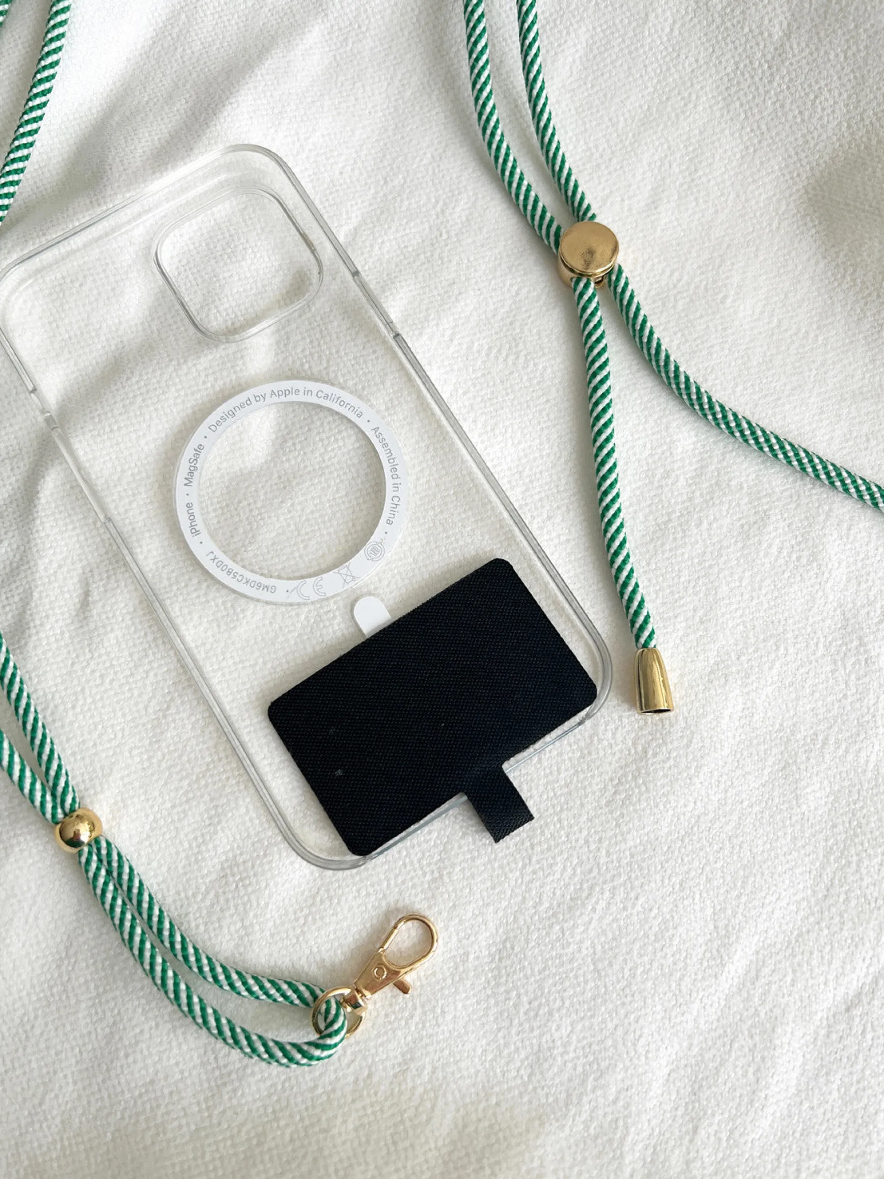Accessoires Téléphone-EASY-CLOTHES Cordon de téléphone Haki - vertEasy Clothes Vert