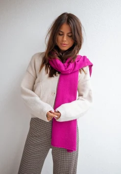 Echarpes & Foulards-EASY-CLOTHES Echarpe Devin - fuchsiaEasy Clothes Fuchsia