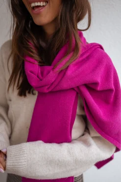 Echarpes & Foulards-EASY-CLOTHES Echarpe Devin - fuchsiaEasy Clothes Fuchsia