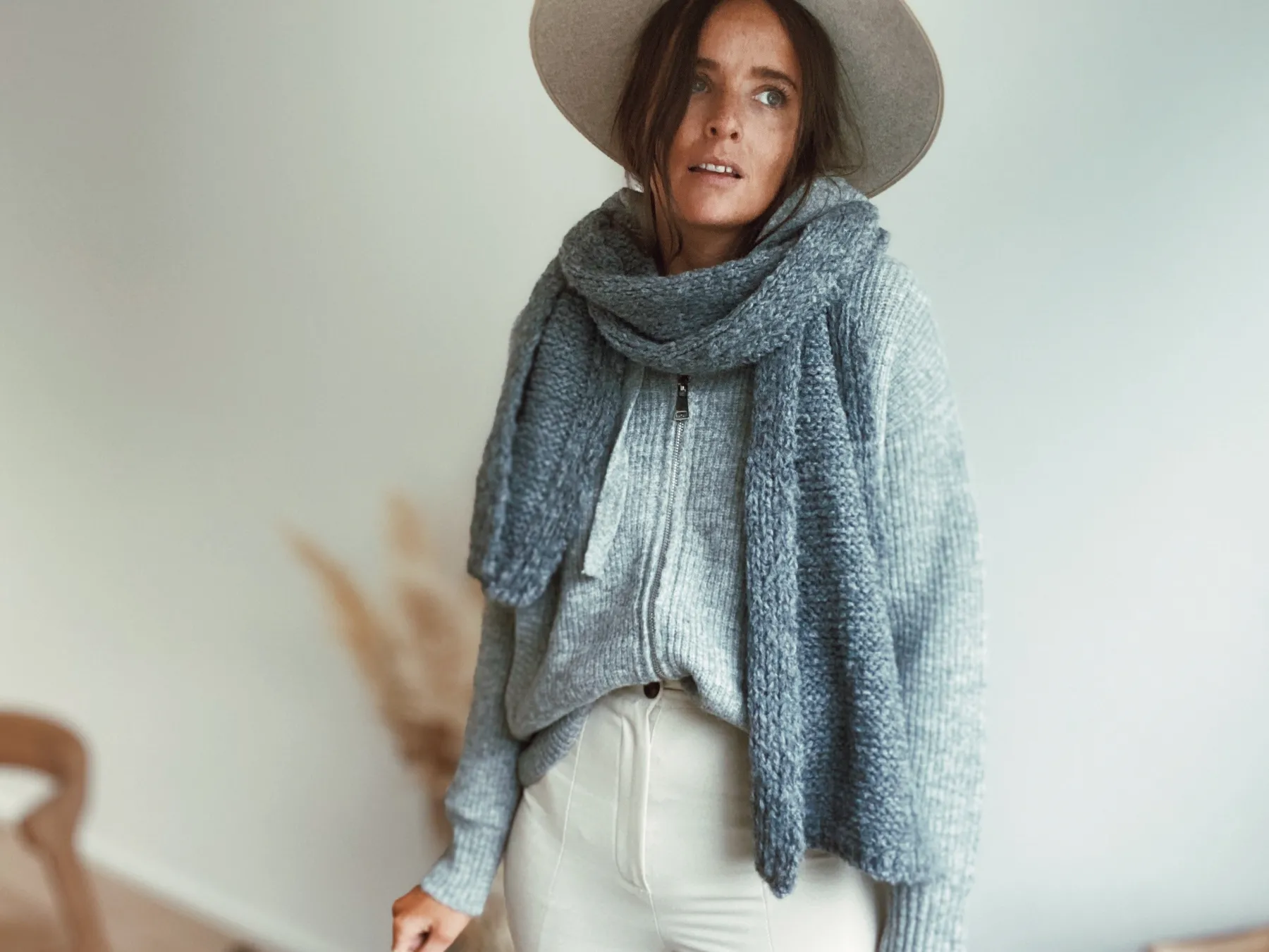Echarpes & Foulards-EASY-CLOTHES Echarpe Malvine - griseEasy Clothes Grise