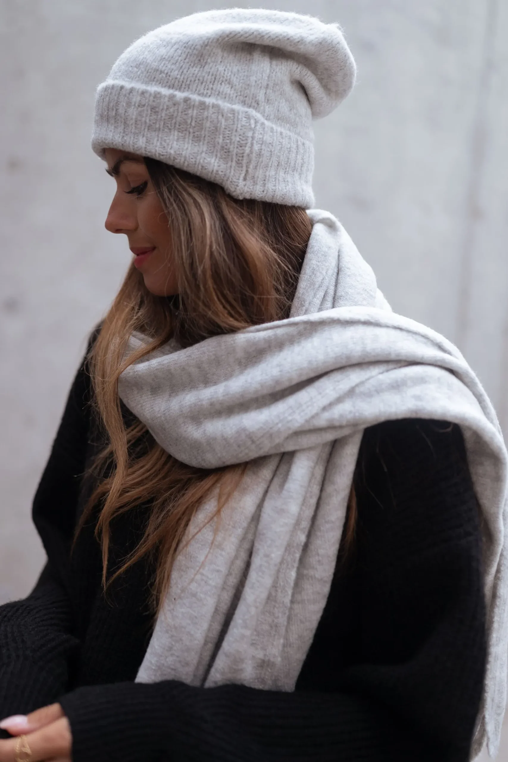Echarpes & Foulards-EASY-CLOTHES Echarpe Muly - griseEasy Clothes Grise