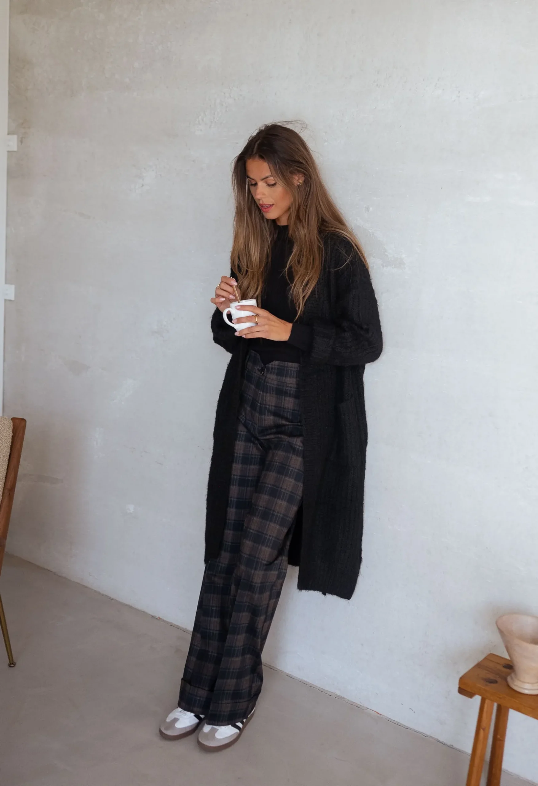 Pulls & Gilets-EASY-CLOTHES Gilet André - noirEasy Clothes Noir