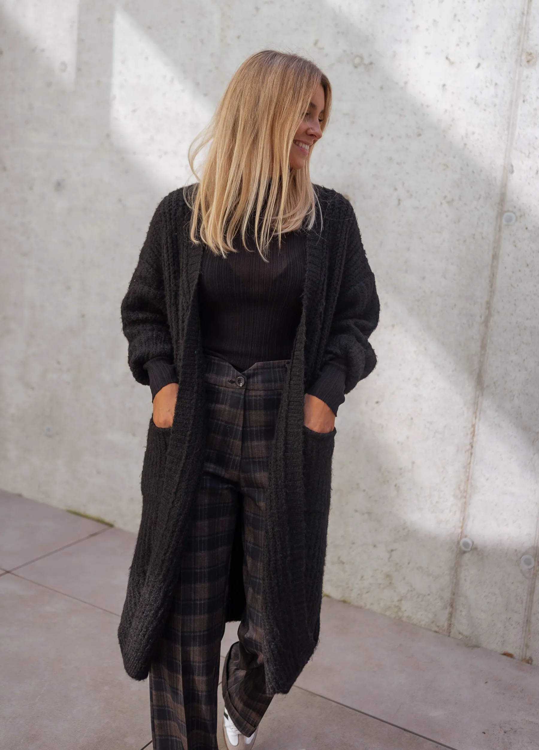 Pulls & Gilets-EASY-CLOTHES Gilet André - noirEasy Clothes Noir