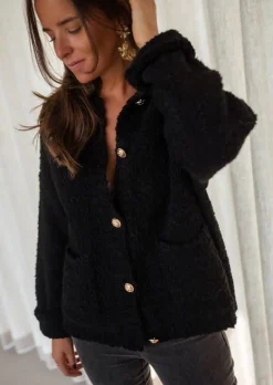 Pulls & Gilets-EASY-CLOTHES Gilet Charly Noir - Taille Unique - Loose - Made In ItalyEasy Clothes Noir       