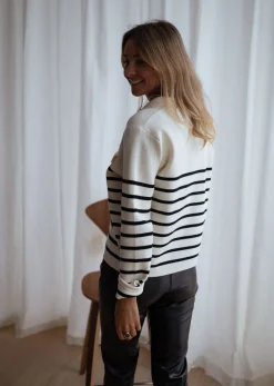 Pulls & Gilets-EASY-CLOTHES Gilet Danie - à lignesEasy Clothes À lignes       