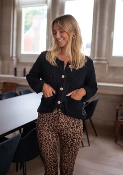 Pulls & Gilets-EASY-CLOTHES Gilet Lyno - noirEasy Clothes Noir