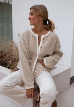 Pulls & Gilets-EASY-CLOTHES Gilet Saja - beigeEasy Clothes Beige       