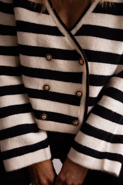 Pulls & Gilets-EASY-CLOTHES Gilet Tyler - À lignesEasy Clothes À lignes       