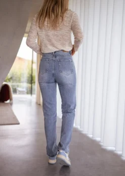Jeans-EASY-CLOTHES Jeans Avida bleu | Jeans droit femme | Prêt-à-porter en ligne | Easy Clothes Bleu       