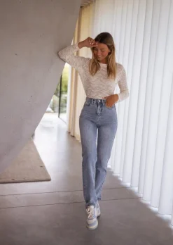 Jeans-EASY-CLOTHES Jeans Avida bleu | Jeans droit femme | Prêt-à-porter en ligne | Easy Clothes Bleu       