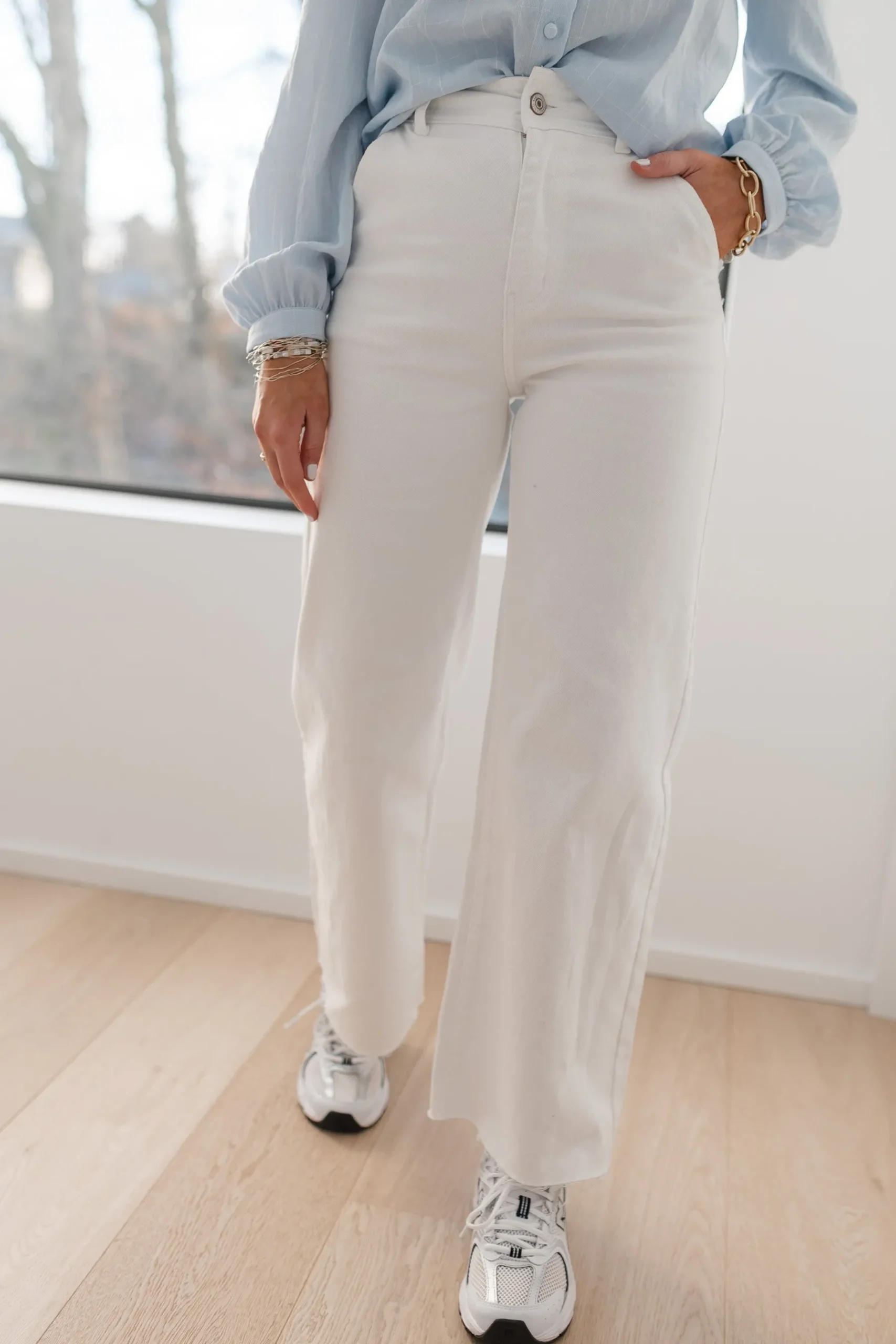 Jeans-EASY-CLOTHES Jeans Bastian - blancEasy Clothes Blanc