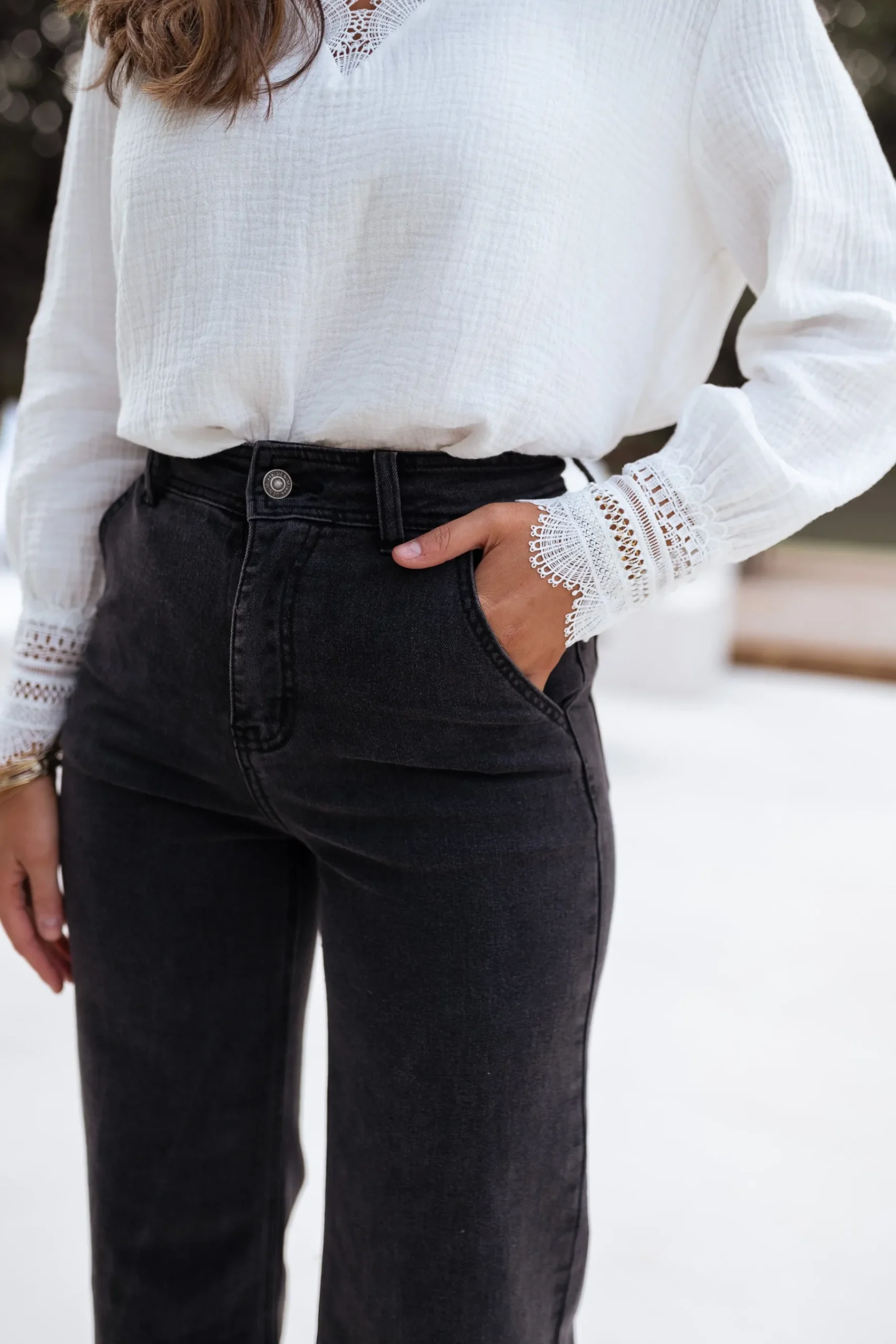 Jeans-EASY-CLOTHES Jeans Bastian - gris foncéEasy Clothes Gris foncé