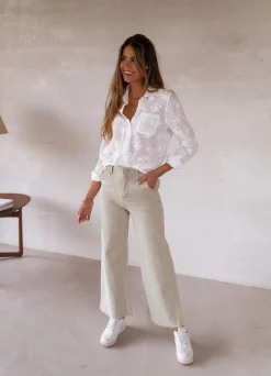 Jeans-EASY-CLOTHES Jeans Bastian - vert clairEasy Clothes Vert clair
