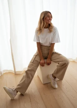 Jeans-EASY-CLOTHES Jeans cargo Laurel - beigeEasy Clothes Beige       