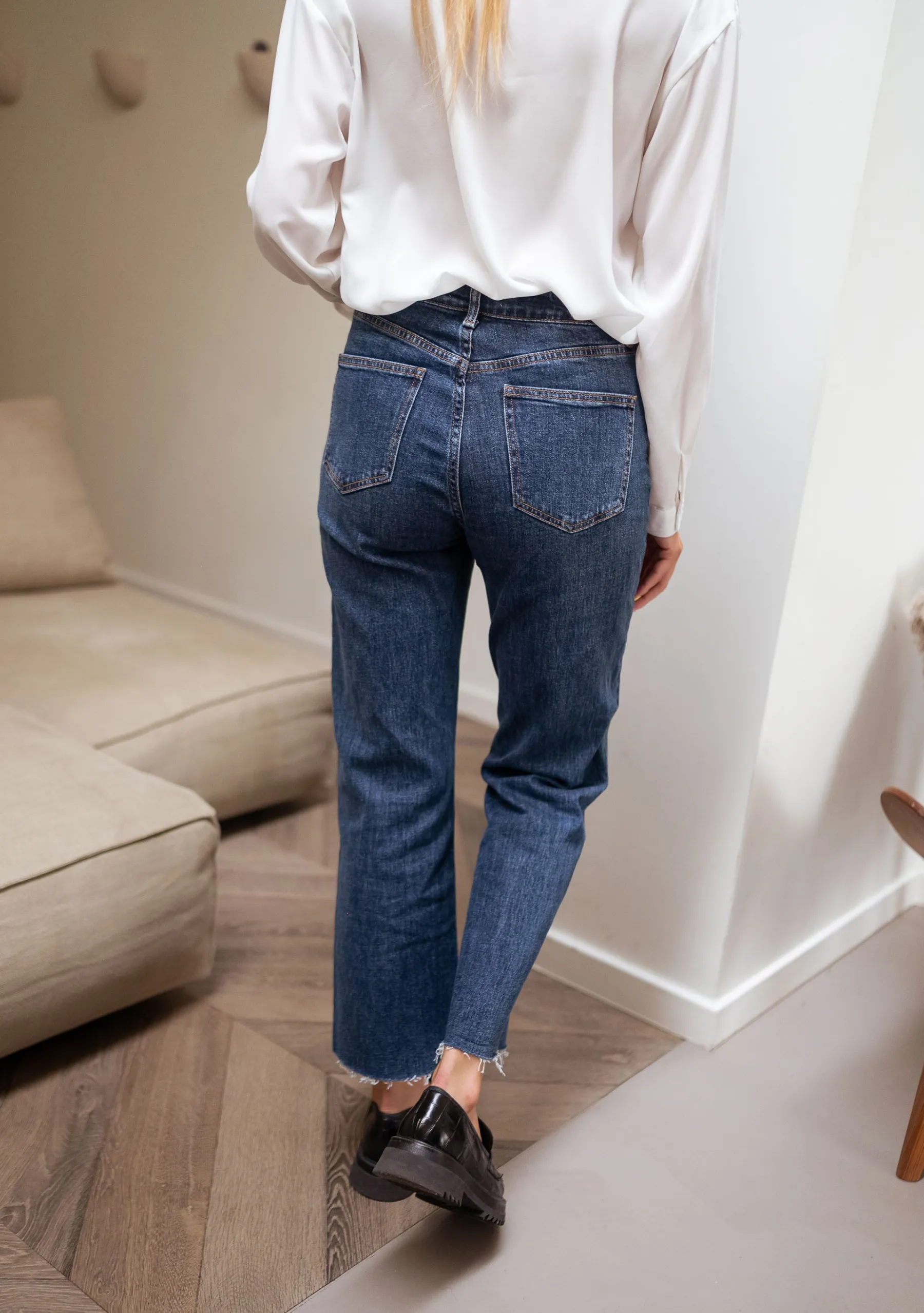 Jeans-EASY-CLOTHES Jeans Frenchy - bleuEasy Clothes Bleu