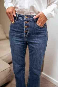 Jeans-EASY-CLOTHES Jeans Frenchy - bleuEasy Clothes Bleu