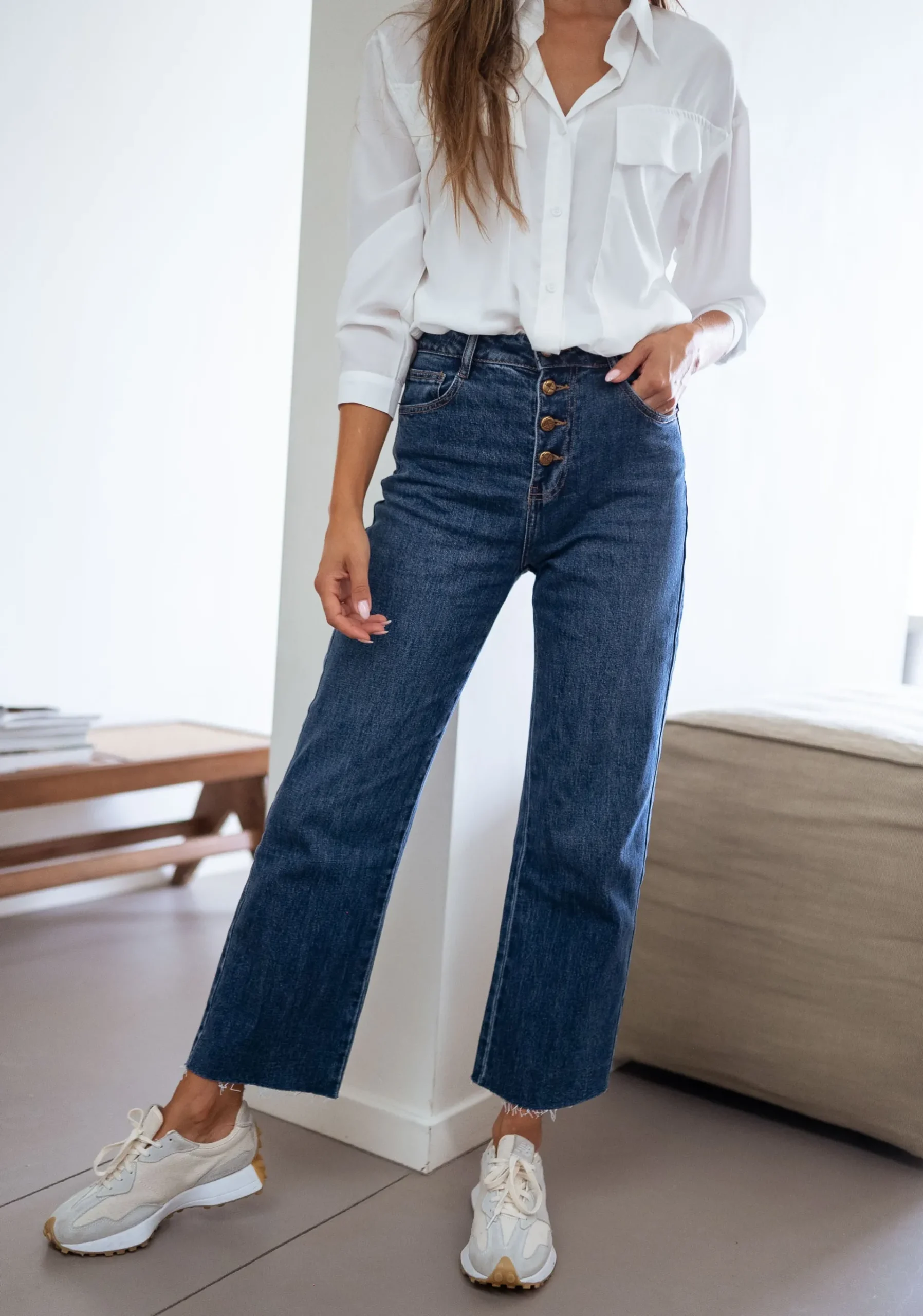 Jeans-EASY-CLOTHES Jeans Frenchy - bleuEasy Clothes Bleu