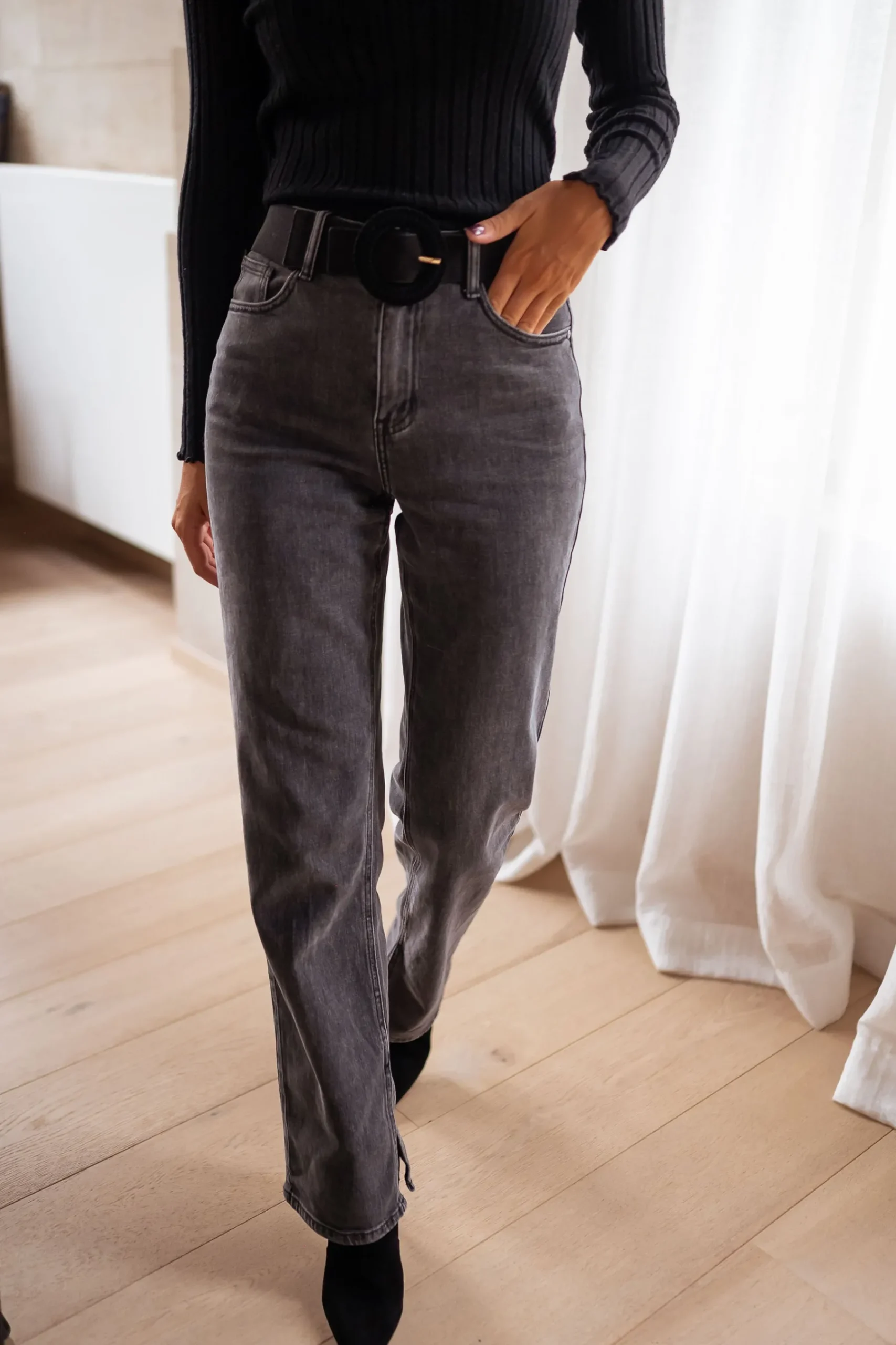 Jeans-EASY-CLOTHES Jeans Hailey - grisEasy Clothes Gris