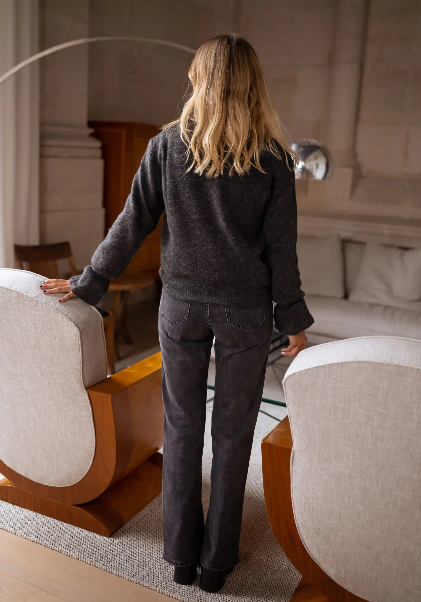 Jeans-EASY-CLOTHES Jeans Hailey - grisEasy Clothes Gris