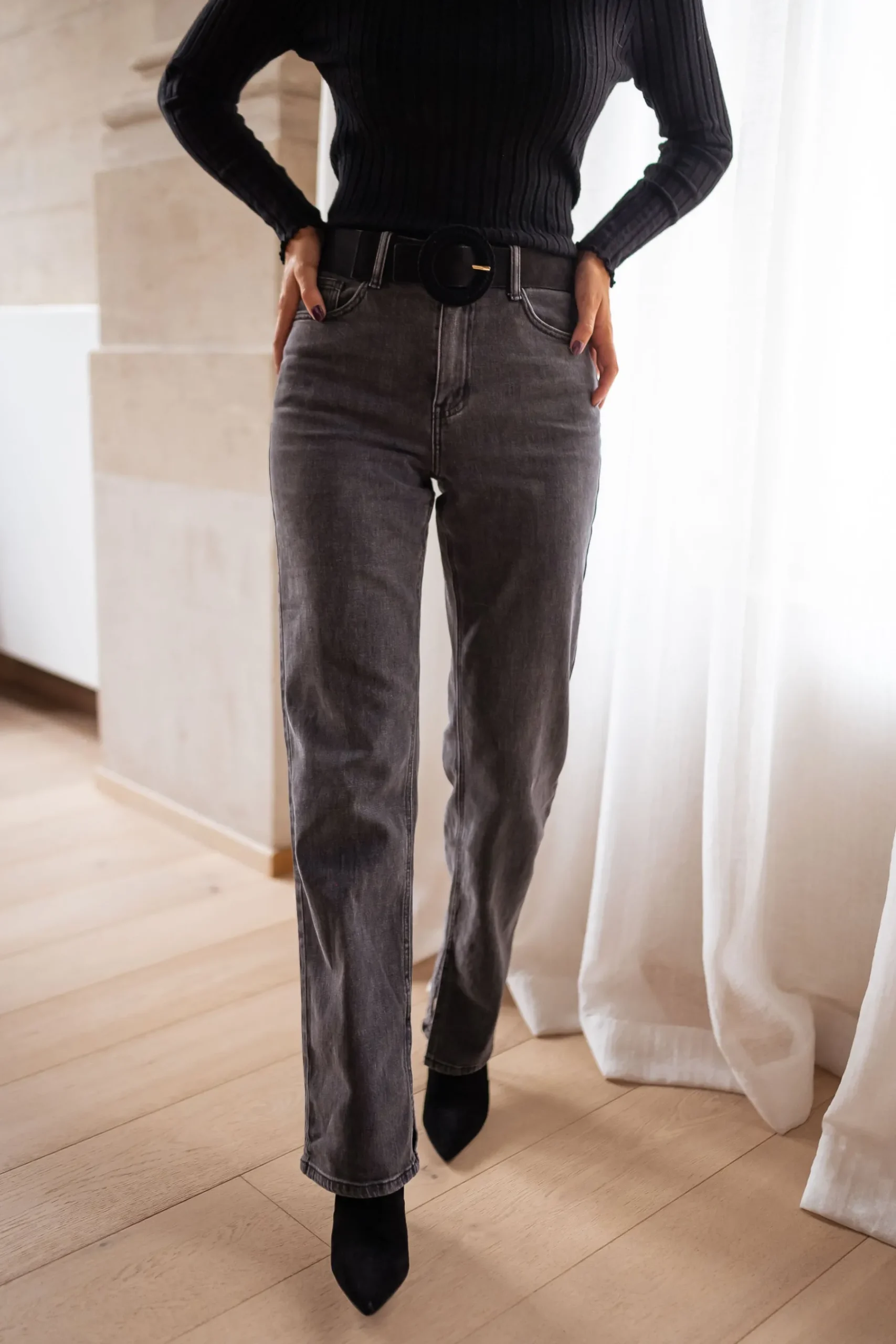 Jeans-EASY-CLOTHES Jeans Hailey - grisEasy Clothes Gris