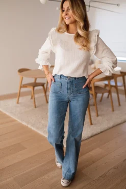 Jeans-EASY-CLOTHES Jeans Hugues - bleu clairEasy Clothes Bleu clair       