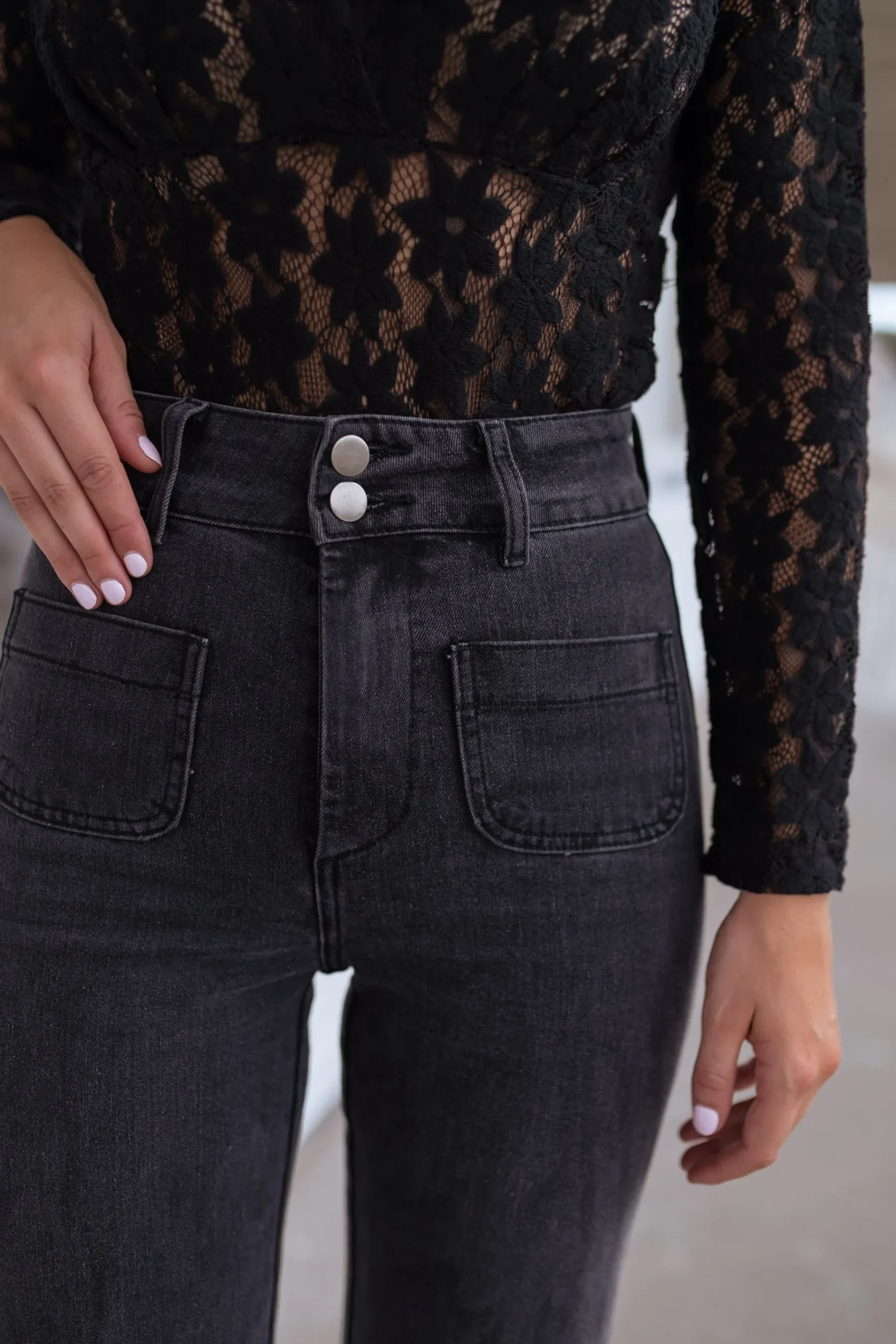 Jeans-EASY-CLOTHES Jeans Hugues - gris foncéEasy Clothes Gris foncé